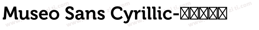 Museo Sans Cyrillic字体转换